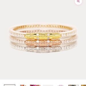 Budhagirl crystal bangles - clear